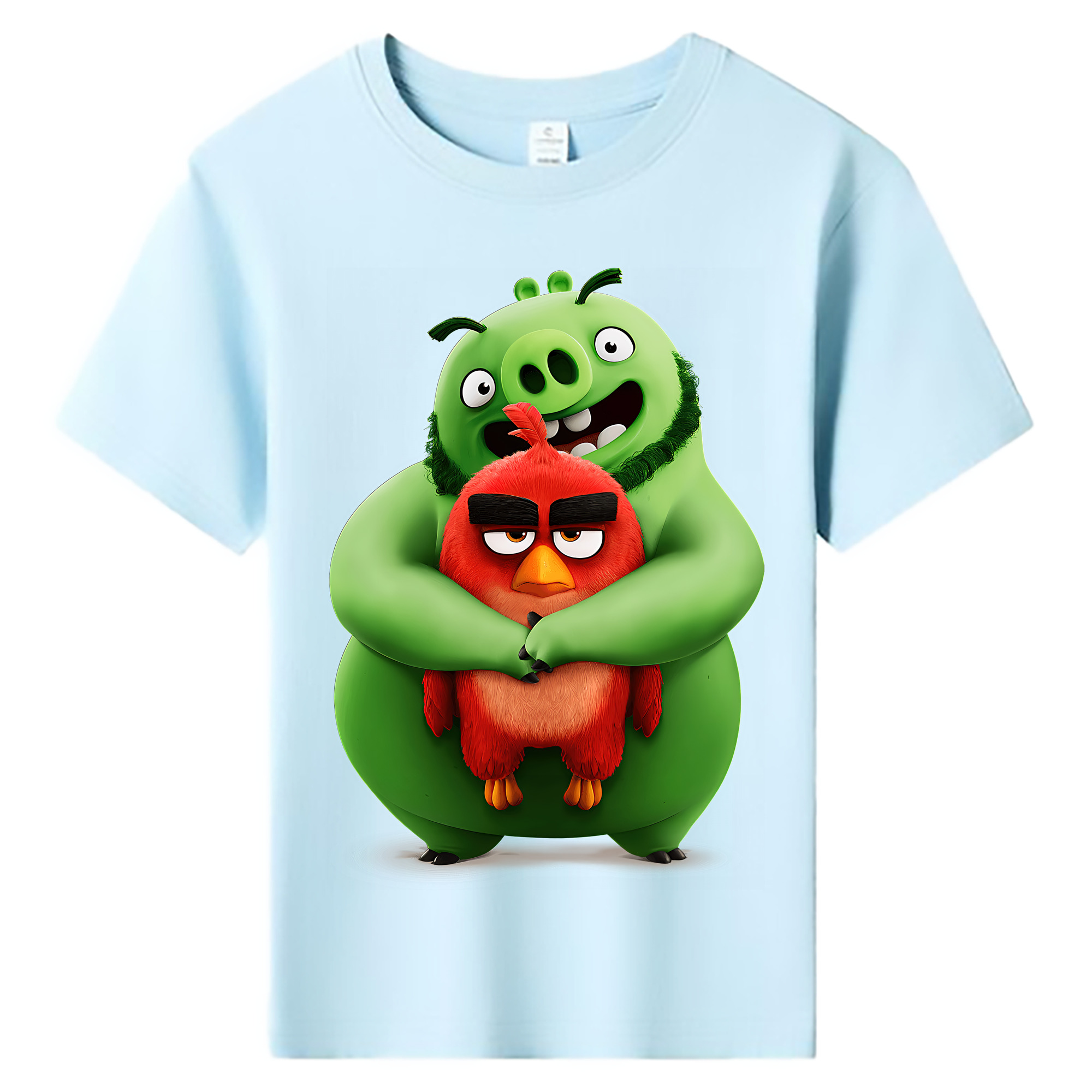 （画像用） Angry Birds アングリーバード 綿100％キッズTシャツ（フロントプリント）